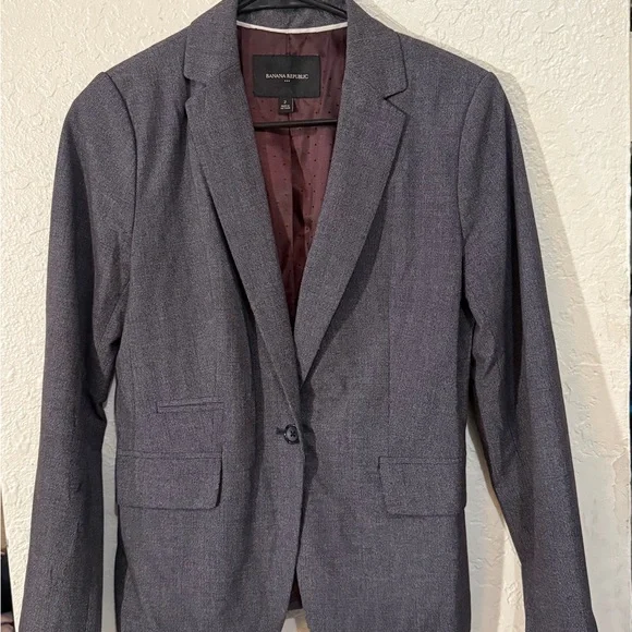 Banana Republic Women's Gray Blazer - Picture 1 of 4